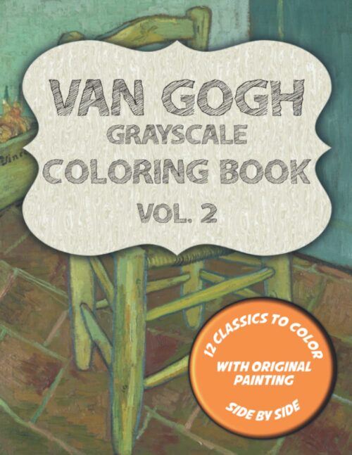 Van Gogh Grayscale Coloring Book Vol. 2