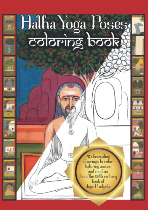 hatha yoga coloring book