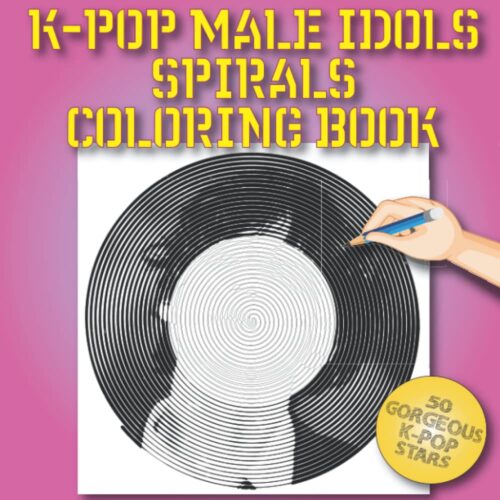 K-Pop Male Idols Spirals Coloring Book
