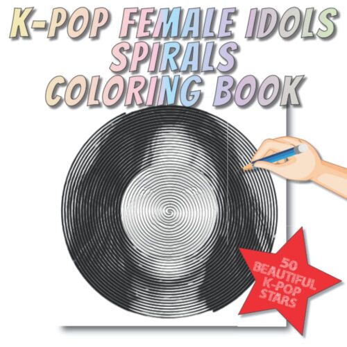 K-Pop Female Idols Spirals Coloring Book