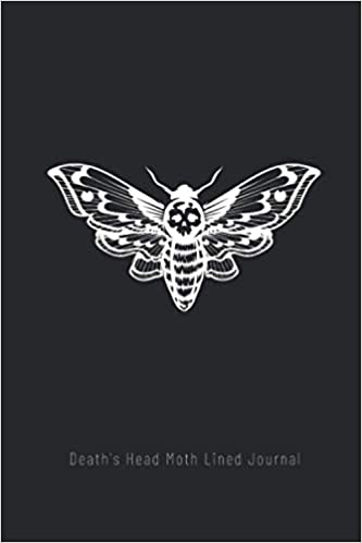 Death's Head Moth Lined Journal: Wide Ruled Notebook 6x9" 100 pages with premium paper - Inexpensive Gift for Death's Head Moth Lovers