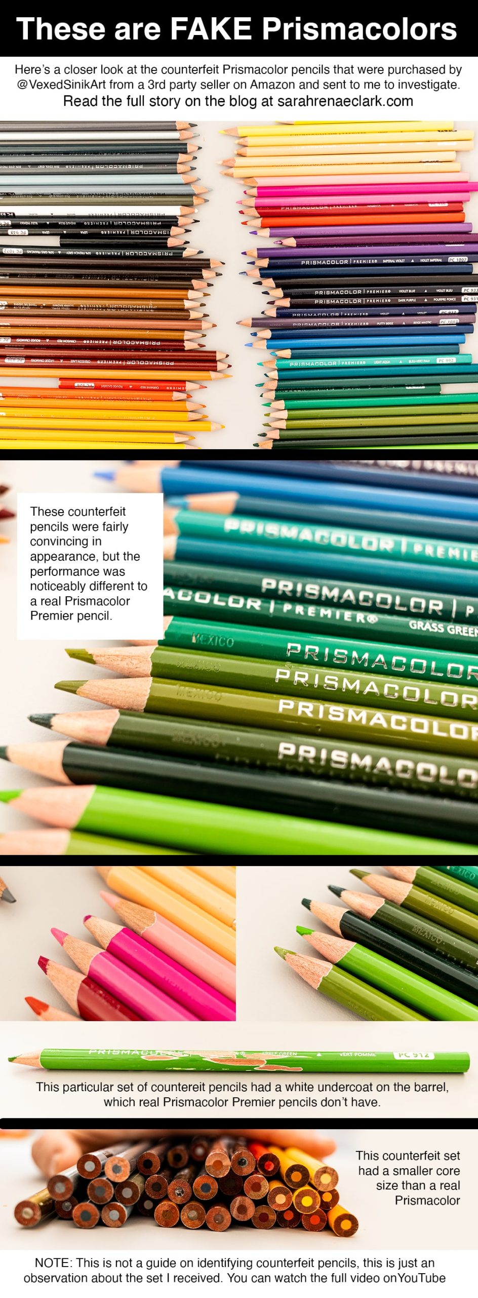 These are FAKE Prismacolor Pencils
