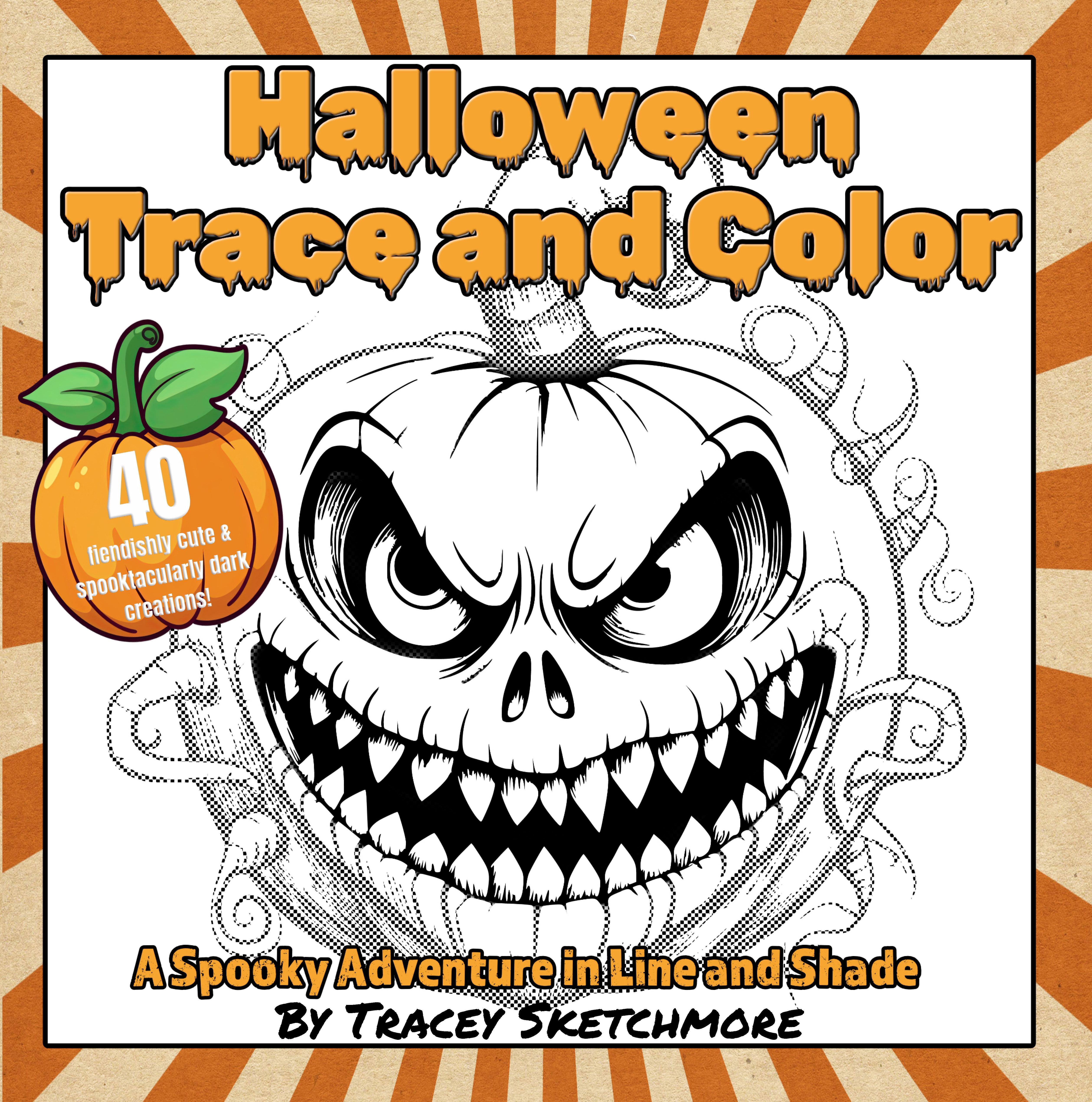 Halloween trace and color cover