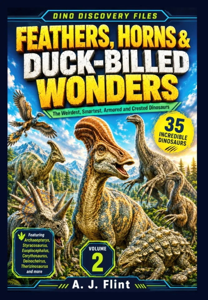 Feathers, Horns & Duck-Billed Wonders - Dino Discovery Files Vol. 2 - cover