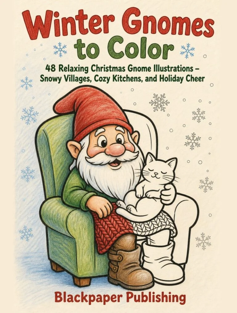 Winter Gnomes to Color - cover