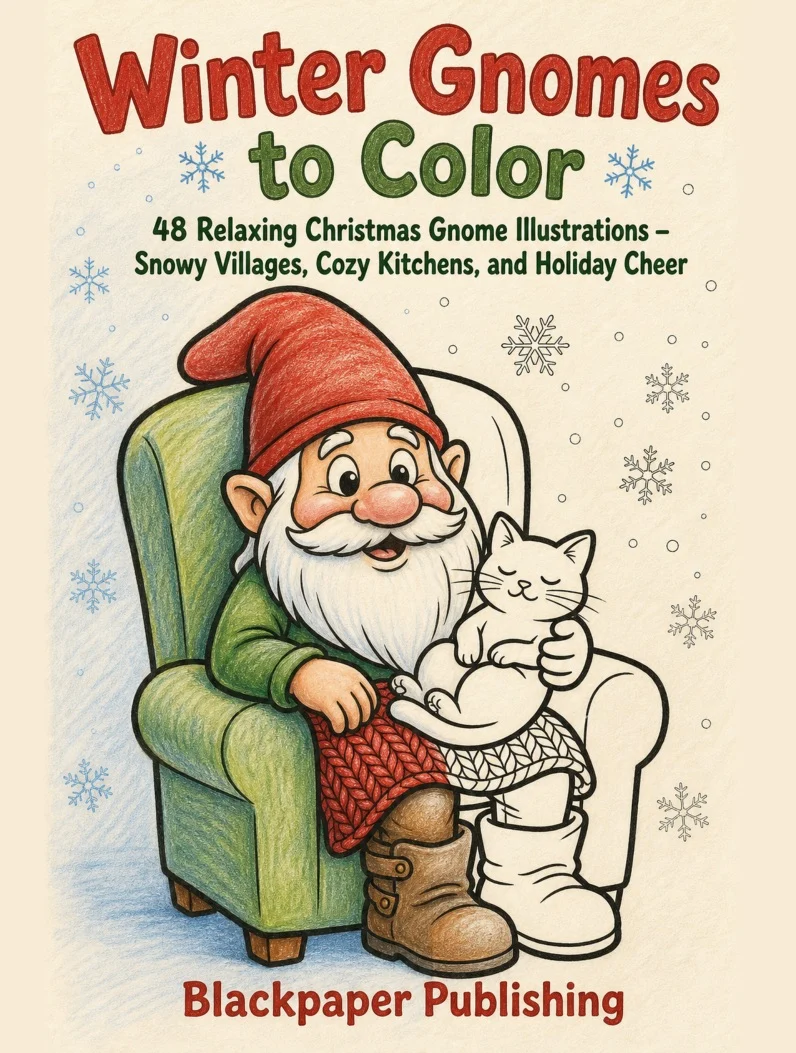 Winter Gnomes to Color - cover